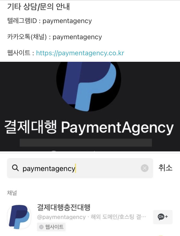 Paypal - 결제대행 충전대행 대리결제